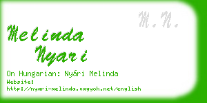 melinda nyari business card