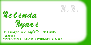 melinda nyari business card